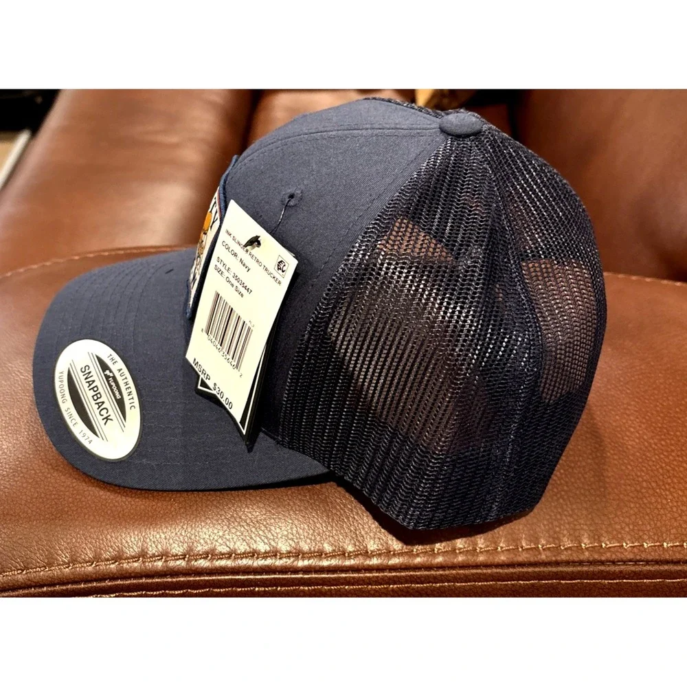 Salty Crew Mens Hat Ink Slinger Retro Snapback Trucker Hat Navy 6-Panel Cap